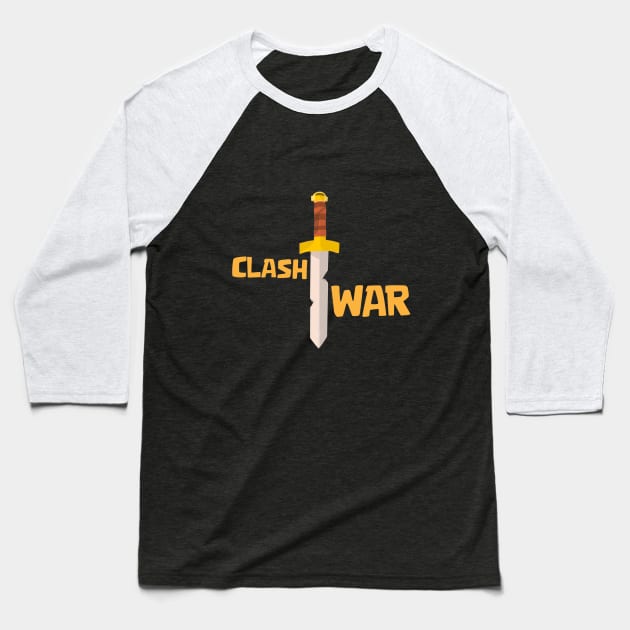 Clash War Baseball T-Shirt by Marshallpro